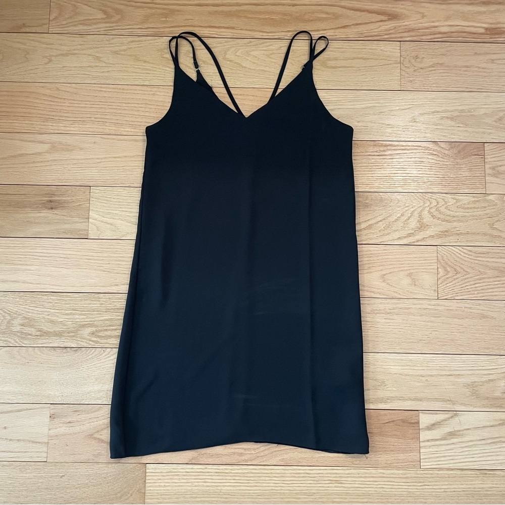 Topshop black slip dress w/ adjustable straps